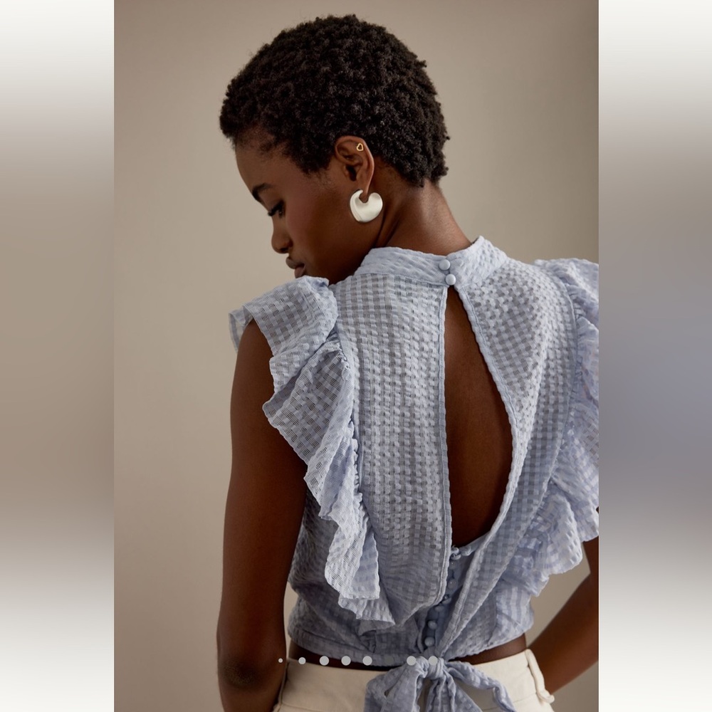 NWT Maeve ruffle top - Picture 7 of 13